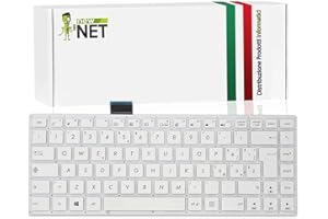 new net Keyboards - Tastiera Italiana Compatibile con Notebook ASUS E402 E402M E402MA E402SA E402S E402N R417 R471N R417NA Bianca