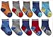 TICK TOCK Baby Boys Socks 5 Pairs Cotton Rich Heel and Toe Warm Stripes Grippers