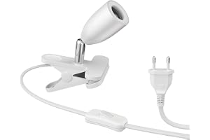 ledscom.de Klamplampa LIK, vit matt, 1x E27 max. 60W
