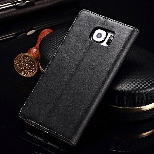 Samsung-Galaxy-Phone-Genuine-Leather-Wallet-Flip-Case-Card-Slots-Interior-Slim-Cover-Holder
