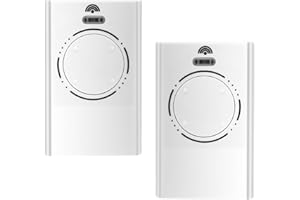SUOXIOM 2pcs Telecommande Portail 868MHz, Telecommande Porte de Garage, Compatible avec FAA-XT4 868 SLH LR, 4 Canaux Noir