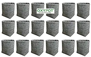 Oxypot Thin Geo Fabric Nursery Grow Bags || Size - Diameter 6