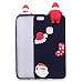Produktbild HuaWei P10 Lite Handyhülle, für HuaWei P10 Lite Silikon Weihnachten Serie TPU, SevenPanda 3D Weihnachten Weihnachtsmütze / Weihnachtssocke / Weihnachtsmann Muster TPU Soft Haut Flexibel Haltbar Zurück Niedlich Gummi Stoßfest Bumper Ultra Slim Dünn Leicht Schutzfolie Hülle für HuaWei P10 Lite 5.2 Zoll - Schwarz / Weihnachtsmann