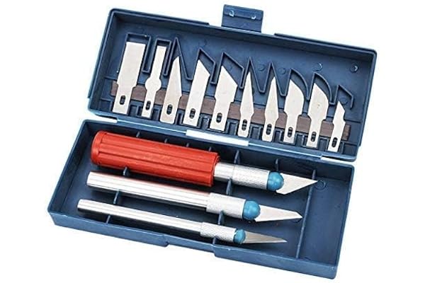 URBAN BOX 13 Blades 3 Handles With Box Non-Slip Metal Scalpel Tools Kit Paper Cutter Engraving Craft Knife for Sculpture Carving
