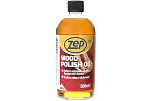 Zep Wood Polish Oil – 500ml Orange-Scented Furniture & Floor Polish – Wood Polish for Furniture, Cabinets & Floors – Restores Shine & Leaves Fresh Orange Scent