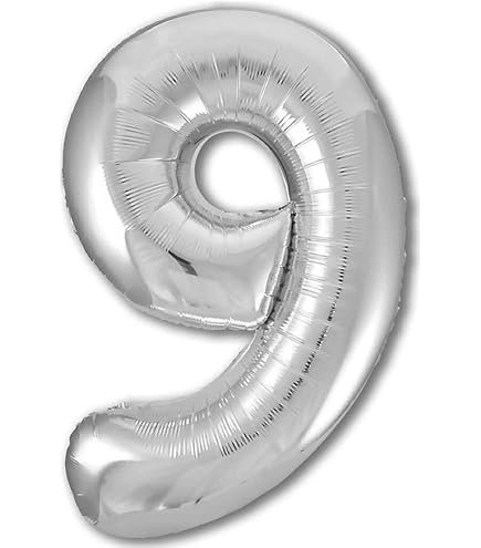 Palloncino foil argento numero 8 da 66 cm