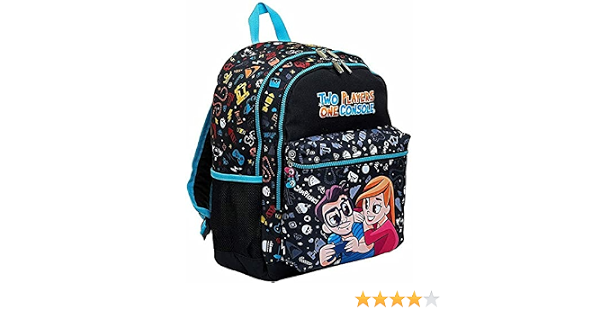 Scuola ZAINO SEVEN two players one console jet black + Omaggio 7 Penne  Scatto cancellabili con portachiave Gioco cubo : Amazon.it: Valigeria