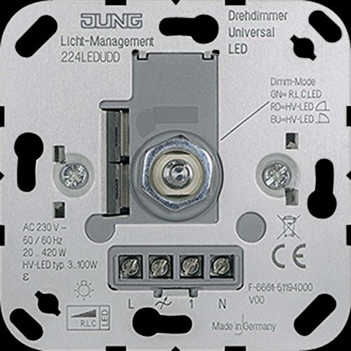 Preisvergleich Produktbild JUNG Universal-LED-Drehdimmer 224 LEDUDD