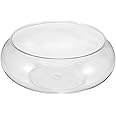 Sosoport Clear Fish Bowl Vase Goldfish Tank Wide Mouth Flower Vase Shallow Planter Aquatic Plant Pot Daffodil Pot No Hole Hydroponic Planter Flower Container Bowl