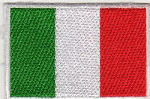 Iron on Patch Sew on Embroidered Application Italy Country Flag Banner Big Size