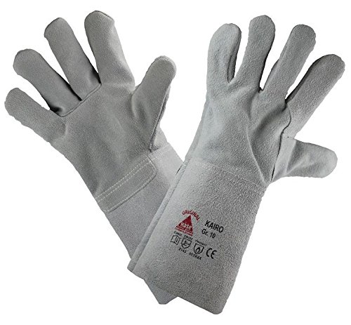 6 Paar - KAIRO-long, 5Fg.-Sicherheitshandschuhe für Schweisser - HASE - 295000 - Größe 10