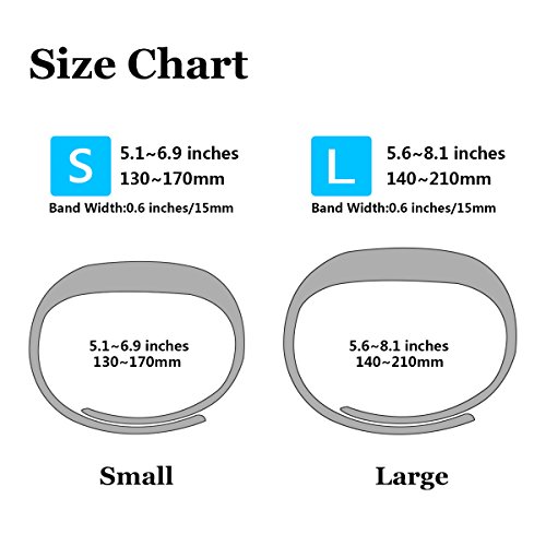 Bepack Fitbit Alta HR Armband,Silikagel Silikon Band Einstellbare Ersatzband für Fitbit Alta und Alta Heart Rate - 6