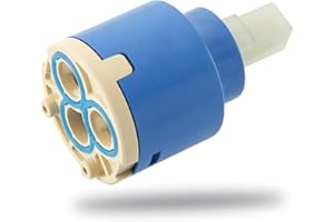 LCYEN 35mm Shower Cartridge Faucet Cartridge Replacement, Single Handle Valve Cartridge for Kitchen & Bathroom, Shower and Mixer Faucets, Durable Water Mixer Cartridge