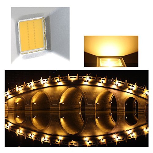 Hengda® 50w LED Fluter mit Bewegungsmelde Warmweiß Wasserfest Scheinwerfer Außenleuchten sensor außenleuchten - 6