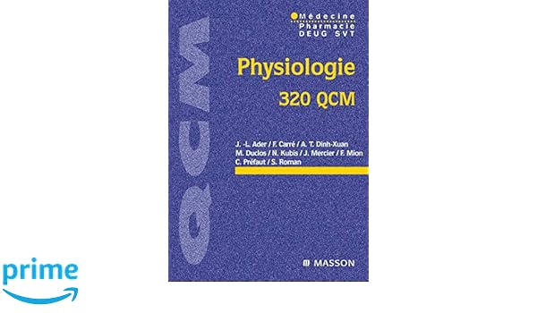 gratuitement physiologie 320 qcm
