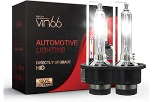 POCKETMAN D1S HID żarówki ksenonowe do reflektorów, 4300 K-8000 K, białe z metalową podstawą, reflektory samochodowe 35 W, 12 V, zapasowe reflektory samochodowe (2 sztuki) (6000 K, D2S)