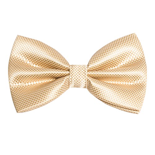 Alizeal Básica-Pajarita para Toda Ocasión para Hombre Dorado