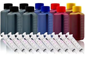 CENADO 1000ml Nachfülltinte Druckertinte Refillset für CANON PGI-550/CLI-551,PGI-550XL/CLI-551XL,PGI-550XXL/CLI-551XXL (für CANON PIXMA IP7200 IP7250 IX6850 MG5450 MG5550 MG6350 MG6450 MG7150 MX725 MX925 etc.)