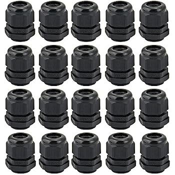 Lot De 32 Presse-Étoupes Étanches Blancs - Nylon IP68 - Tailles M12, M16, M20, M25 - Pour Câbles Et Fils