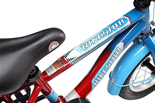 BIKESTAR® Premium Kinderfahrrad für sichere und sorgenfreie Spielfreude ab 3 Jahren ★ 12er Modern Edition ★ Blau & Rot - 7
