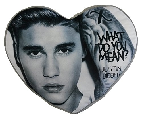 Justin Bieber Kissen, Plüsch Herzform Multi