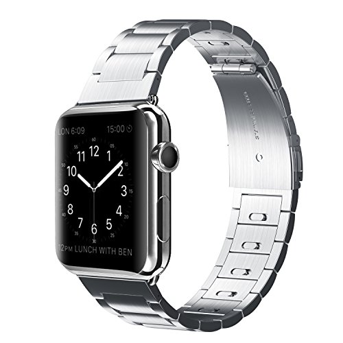 Elobeth Apple Watch Band Stainless Steel Watch Strap Link Bracelet