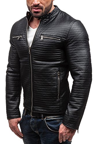 BOLF kolederjacke Herrenjacke Sweatjacke FEIFA FASHION 9123 Schwarz XXL [4D4]