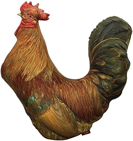 Watermelonbreeze Cute Animal Cock Pillow Sofa Cushion Plush Toy Red Cock Pillow Doll