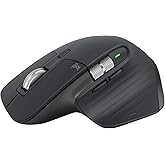 Logitech MX Master 3S - Ultra Hızlı Kaydırma, USB-C, Bluetooth, Windows, Linux, Krom - Koyu Gri Kablosuz Performans Faresi