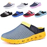  Herren Damen Atmungsaktiv Mesh Sandalen Sommer Beach Hausschuhe Rutschfest Outdoor Sport Pantoletten Sandalen Slip-On Garden Clogs Paare Flip Flops