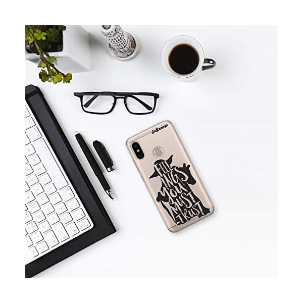 dakanna Funda para Xiaomi Mi A2 Lite - Redmi 6 Pro | Frase motivación Feelings You Must Trust | Carcasa de Gel Silicona Flexible | Fondo Transparente - Imagen 3