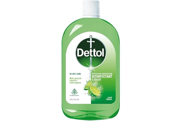 Dettol Liquid Disinfectant for Floor Cleaner, Surface Disinfection , Personal Hygiene (Lime Fresh , 1L)