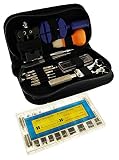 Uhrenhuette Uhrmacherwerkzeug Set 424-teilig mit Federstege 10-29 mm