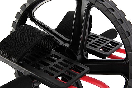 Power Wheel Profi / Ab Roller von POWRX Bauchtrainer | HOHE QUALITÄT | Bauchmuskeltrainer und Rückentrainer Bauchroller Power Crunch Bauchtrainer - 4
