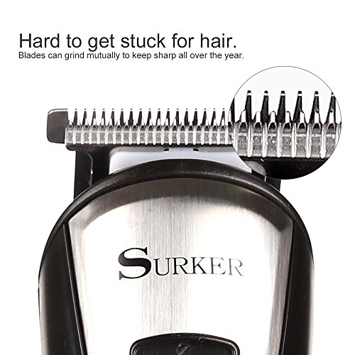 Surker Multifunktions Schnurlose Haarschneider 5 in 1 wiederaufladbare Haarschneider für Männer - 4