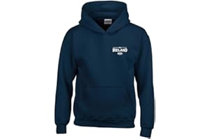 Cyclops Print 100% Ireland Six Nation Rugby Badge HOODIE MENS NAVY