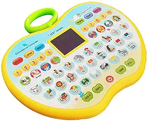 Amitasha Educational Tablet LED Display Laptop Toy for Kids - Multicolor