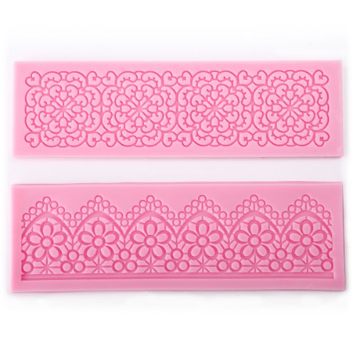 *Versand aus Deutschland*2er Torten Rand SILIKON AUSSTECHER Ausstechform Marzipan Fondant Deko Nr.581 - 2