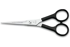 3 CLAVELES 2818C6, frisörsax, modell Relax, 15,24 cm, svart, D 3