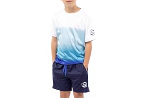 ALPHADVENTURE - Ensemble Sportif Grarçon, Survêtement de 2 Pièces, Ensemeble T-shirt Manche Courte et Short pour les Activités Sportives - Taille de 6 jusqu'à 14 ans