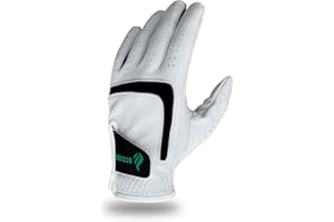 ‎BOSSER BOSSER Premium Quality Leather Golf Gloves for Men with Extra Grip, Comfortable to Wear for Left Hand (Right-Handed Users)