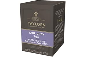 GENERICO Taylors of Harrogate | Tè Nero Bergamotto Earl Grey Leggero Fragrante | Earl Grey Tè Nero Bergamotto - 20 Bustine di Tè (50 Gr) | Tè Nero Earl Grey Bustine