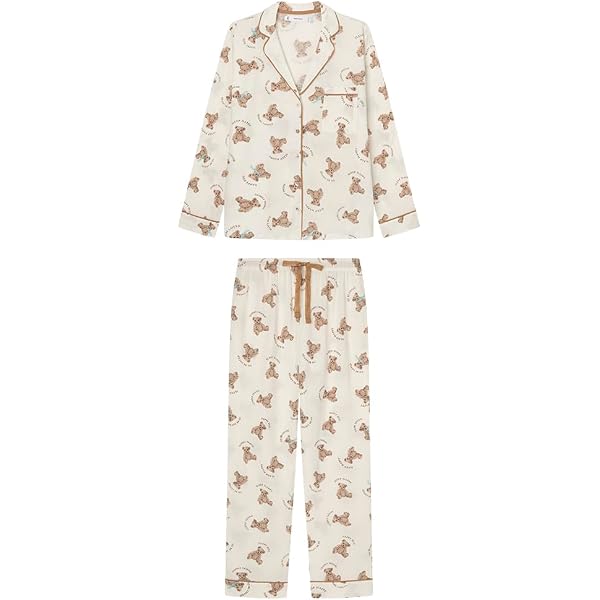 Pijama Largo Very Merry Hearts De Women'secret Para Mujer - Comodidad Y Estilo Para Dormir