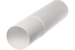 LIRAST Ø 100mm Tube de Ventilation Télescopique en Plastique - Tuyau de Conduit Blanc