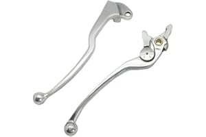 LE LEFOSSI Leviers de Frein d'Embrayage Pour Compatible avec Suzuki GSR 750 2011-2012 GSR 650 2006-2011 DL650 V-Strom 2004-2006 SFV650 GLADIUS 2009-2012 Polished Silver