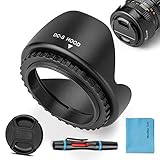[Weitreichende Kompatibilität]: Diese universelle Gegenlichtblende passt für alle 52mm-Objektive / Filter der Canon Nikon Sony Pentax Olympus Fuji-Kamera.