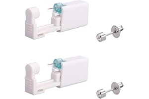 XNHIU Parieo 2 Pieces Ear Piercing Gun Disposable Ear Stud Gun Self Ear Piercing Tool