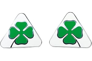 GZZHENGYE 3D quadrifoglio trifoglio micro-timbro adesivo decorativo per Alfa Romeo Giulia Stelvio Tonale Giulietta 4c MiTo 159 147 156 Accessori Esterni