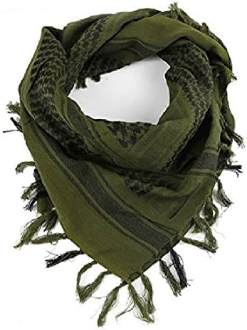 FYUE Fashion Tactical Desert Shemagh Arabia Beach Scarf -Army Green