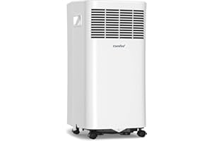 Comfee Aire Acondicionado Portátil Silencioso, 5000BTU/1200 Frigorías, 3 en 1, Bajo Consumo, Refrigeración, ventilación y deshumidificación, con Mando a Distancia, Color Blanco, MPPHA-05CRN7